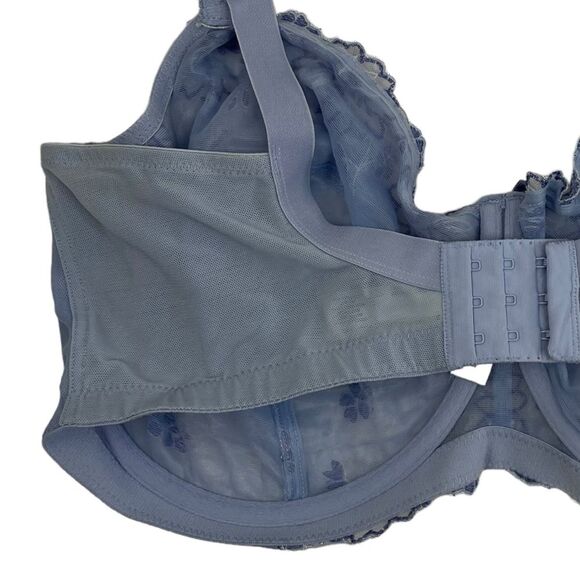 Panache Ariza 5051 Underwire Balconnet Non Padded Blue Bra Size 40GG - Picture 7 of 12